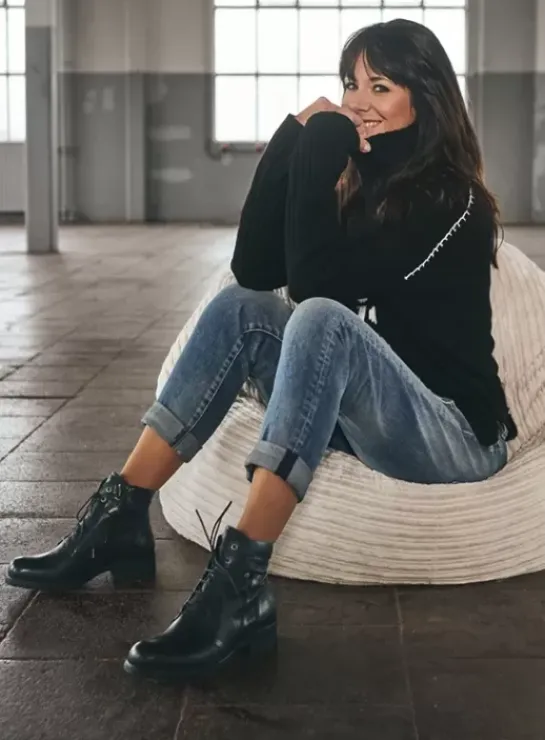 DAMES Wolky Hielspoor|Biker boots|Center