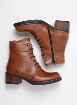 DAMES Wolky Biker boots|Laarzen|Red Deer