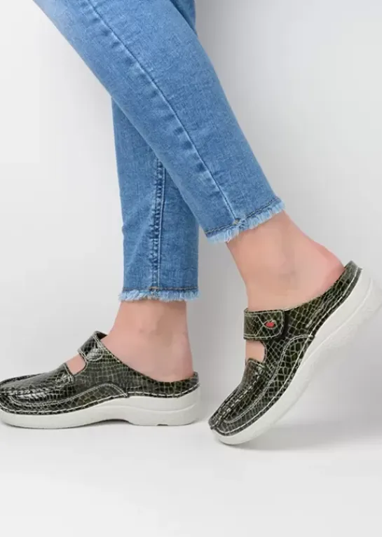 DAMES Wolky Hielspoor|Slippers|Roll Slipper